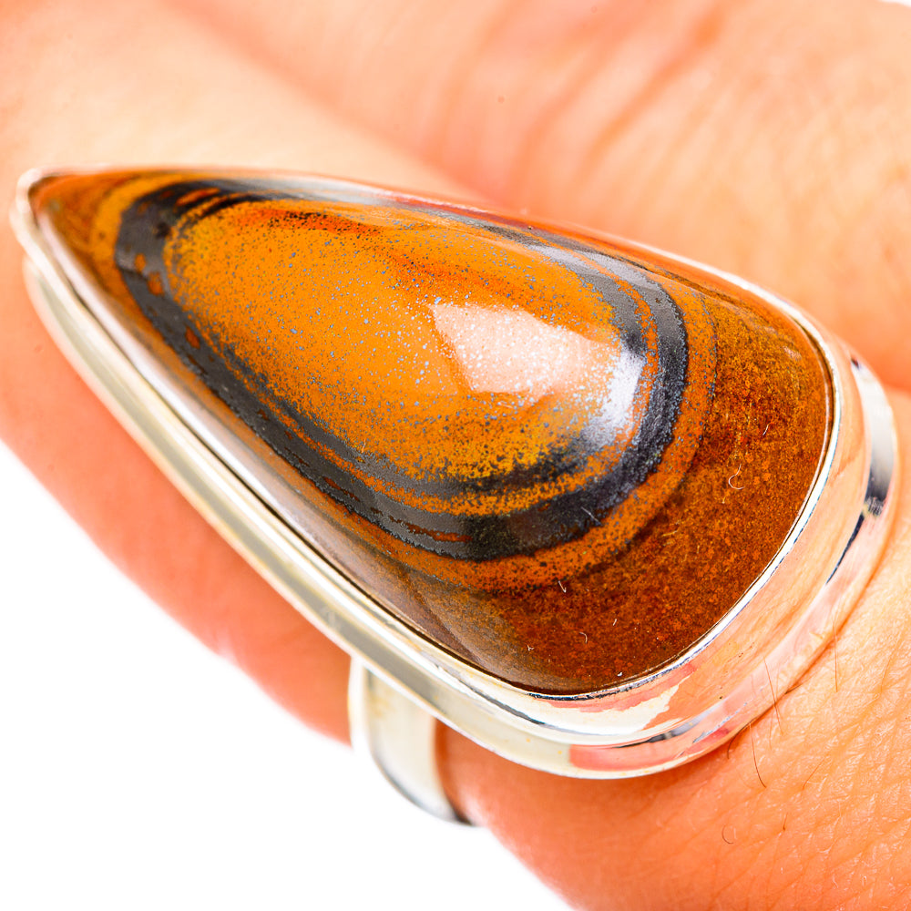 Tiger Iron Rings handcrafted by Anasilvercos - RING116175