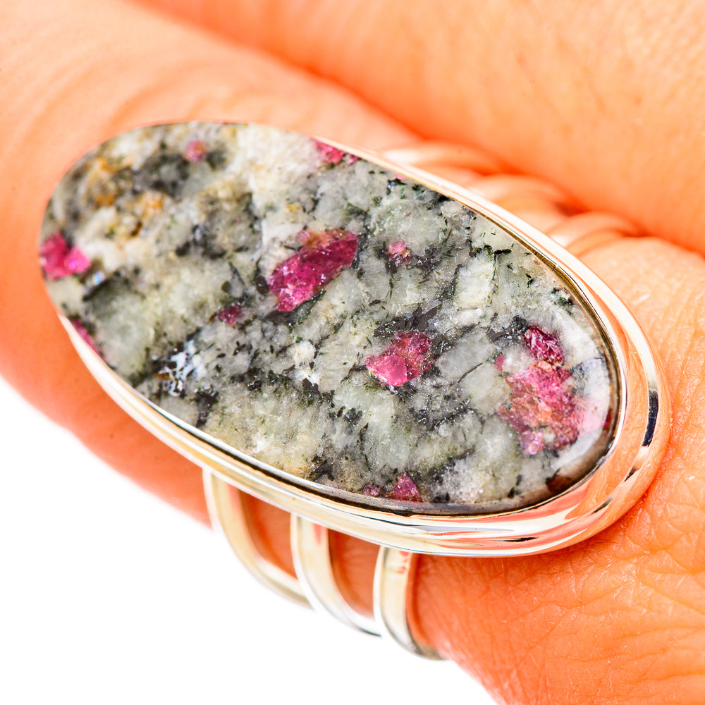 Russian Eudialyte Rings handcrafted by Anasilvercos - RING116176