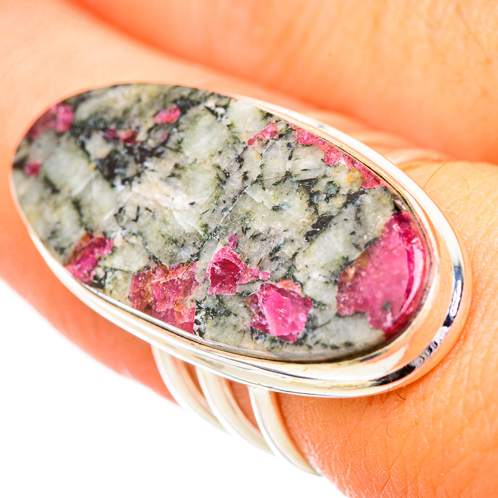 Russian Eudialyte Rings handcrafted by Anasilvercos - RING116177