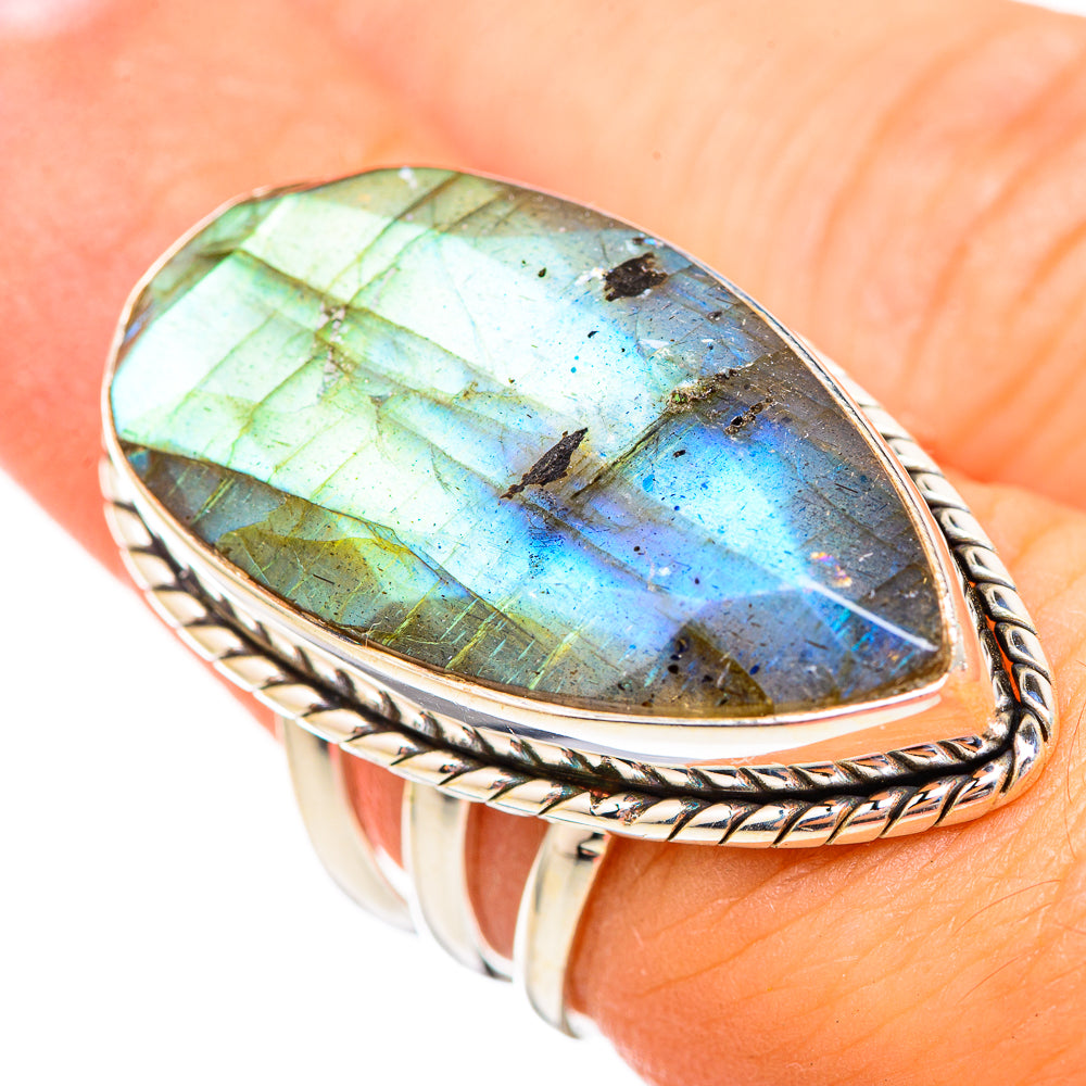 Labradorite Rings handcrafted by Anasilvercos - RING116181