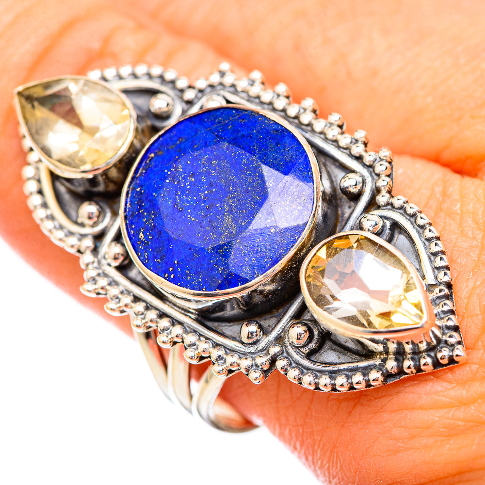 Lapis Lazuli Rings handcrafted by Anasilvercos - RING116188