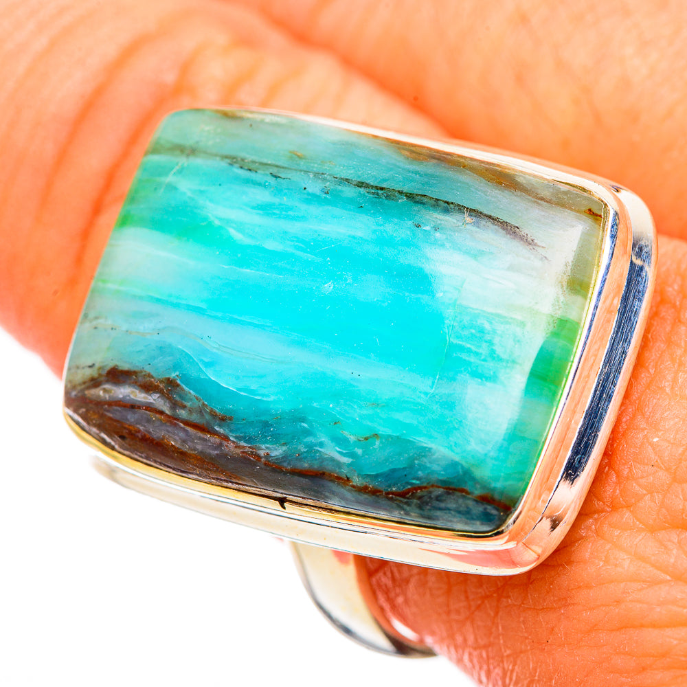 Peruvian Opal Rings handcrafted by Anasilvercos - RING116194