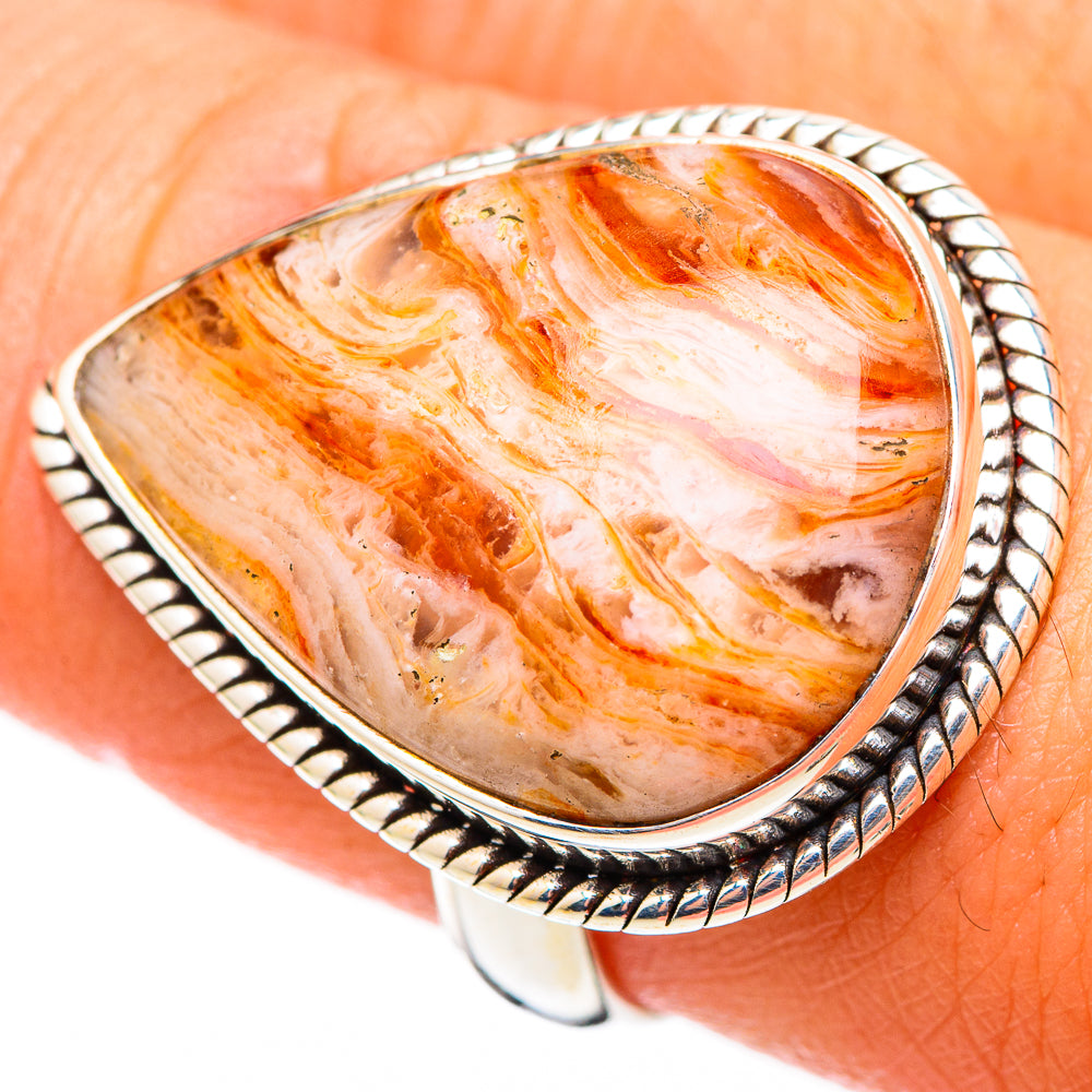 Crazy Lace Agate Rings handcrafted by Anasilvercos - RING116211