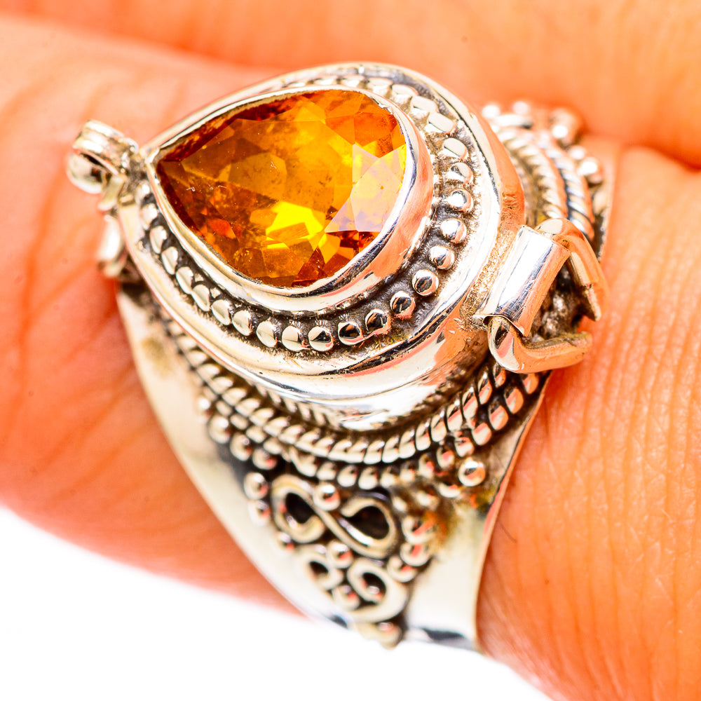 Mandarin Citrine Rings handcrafted by Anasilvercos - RING116213