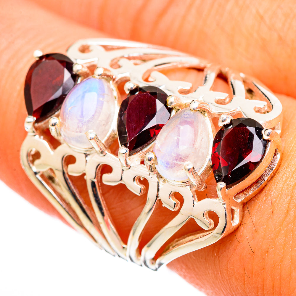 Garnet Rings handcrafted by Anasilvercos - RING116215