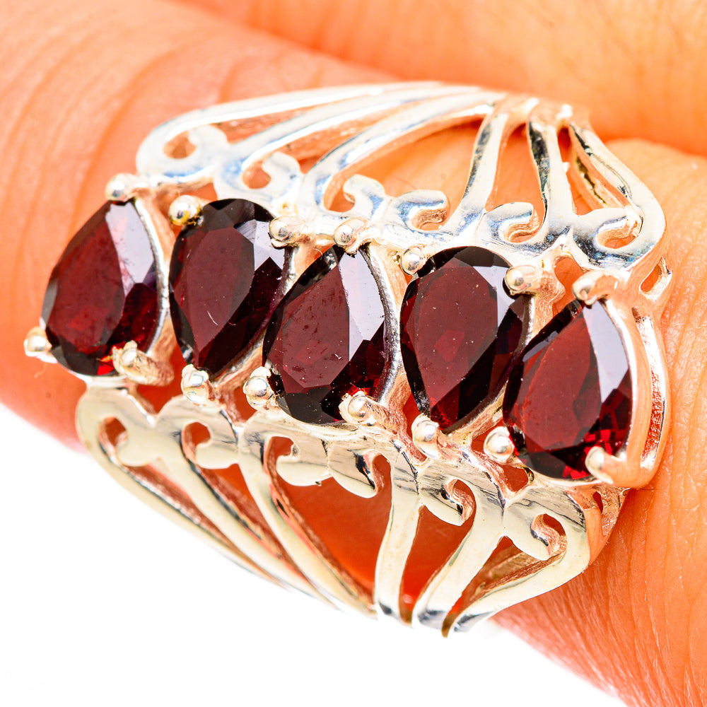 Garnet Rings handcrafted by Anasilvercos - RING116216