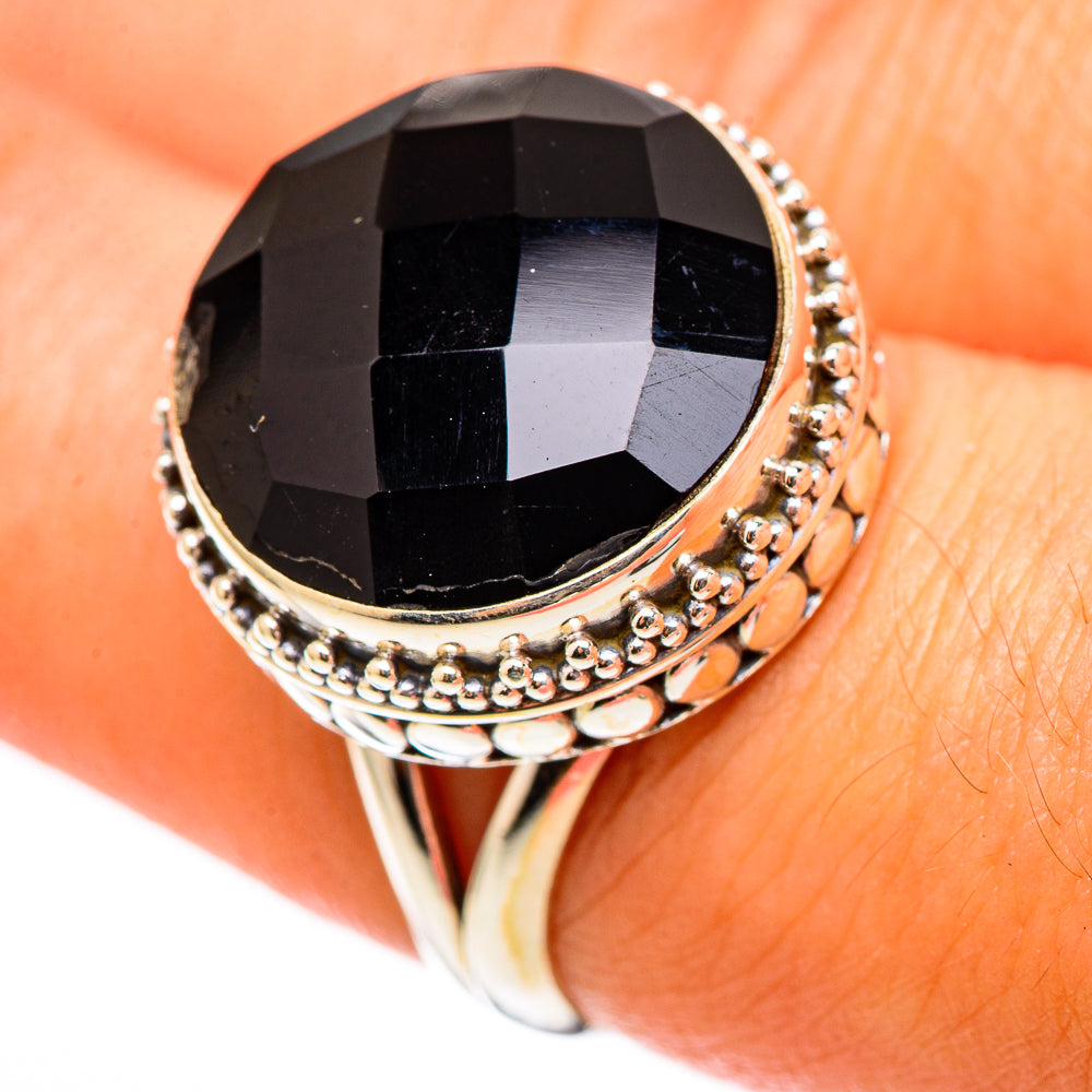 Black Onyx Rings handcrafted by Anasilvercos - RING116222