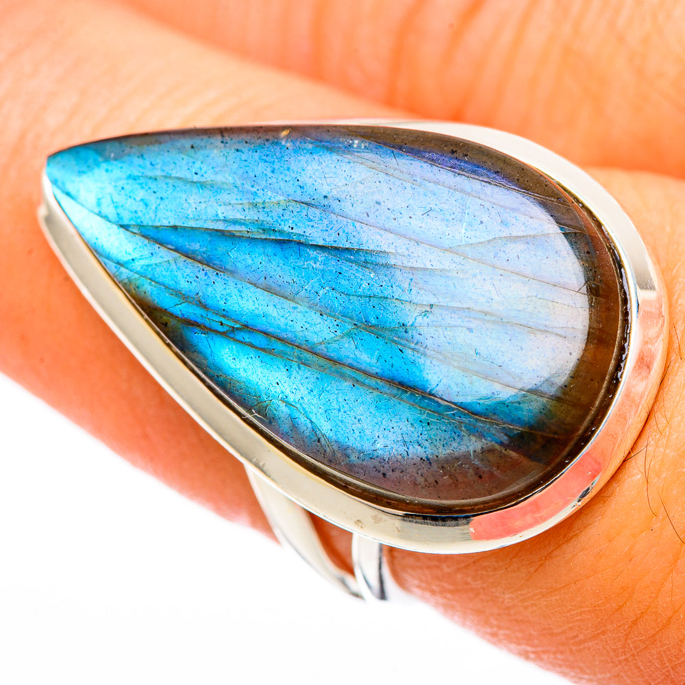 Labradorite Rings handcrafted by Anasilvercos - RING116233
