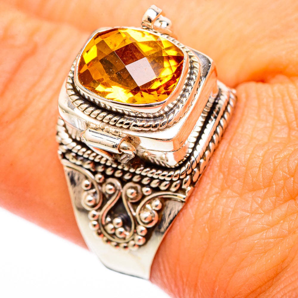 Mandarin Citrine Rings handcrafted by Anasilvercos - RING116238