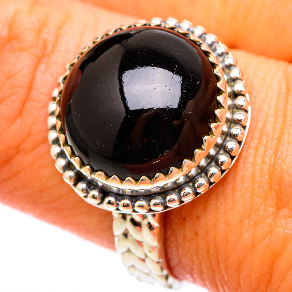 Black Onyx Rings handcrafted by Anasilvercos - RING116245