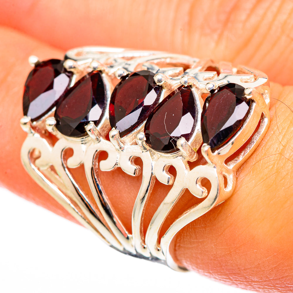 Garnet Rings handcrafted by Anasilvercos - RING116250