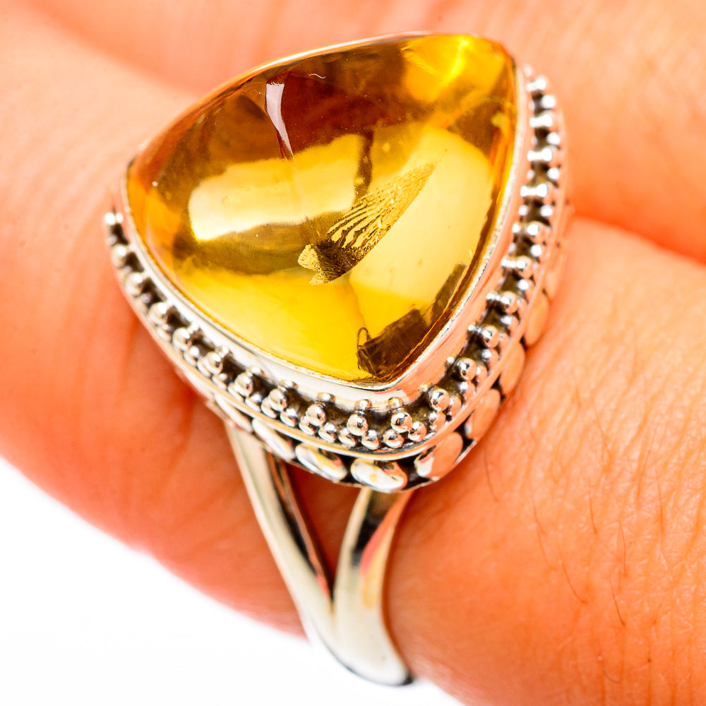 Citrine Rings handcrafted by Anasilvercos - RING116265