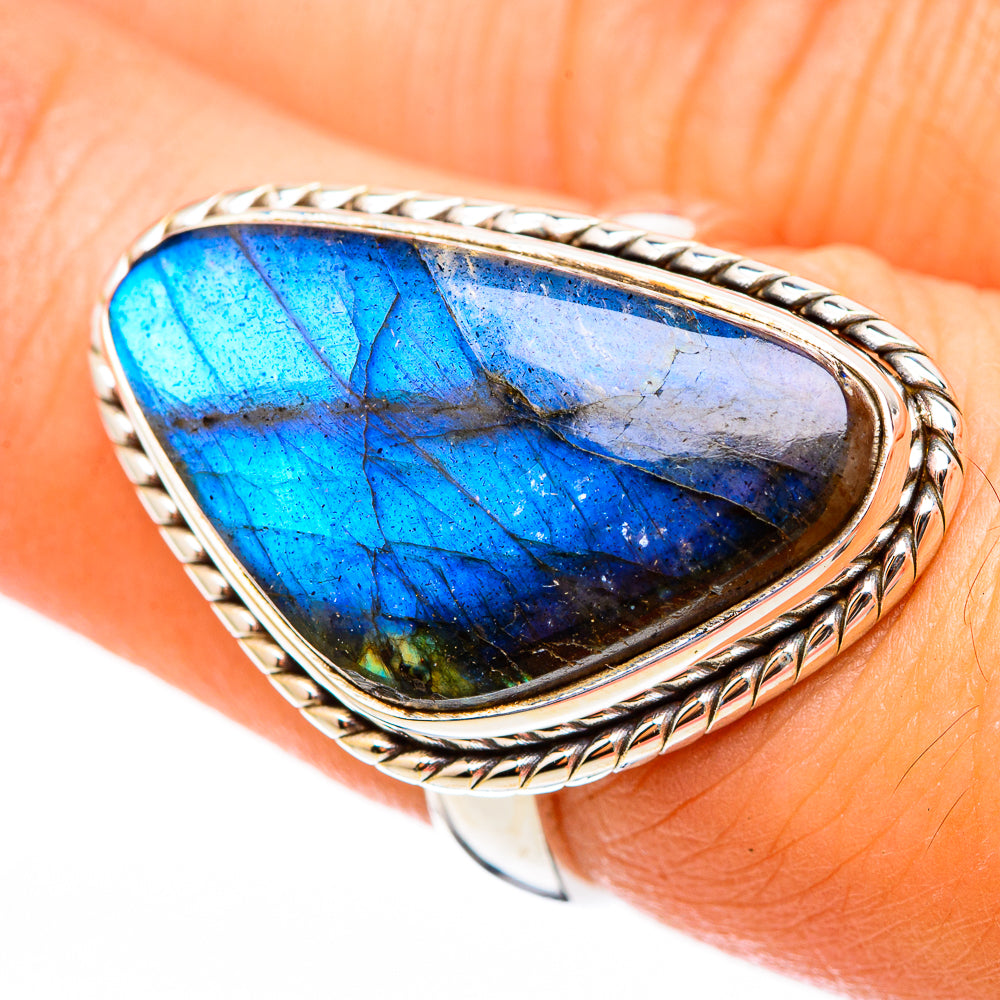 Labradorite Rings handcrafted by Anasilvercos - RING116279