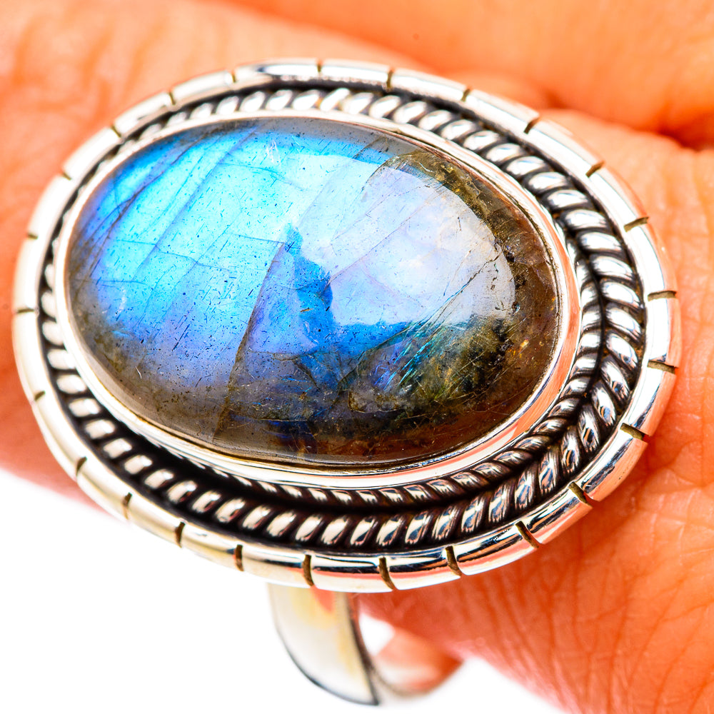 Labradorite Rings handcrafted by Anasilvercos - RING116283