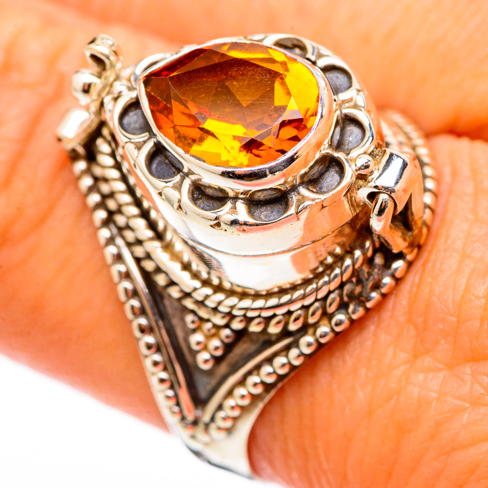 Mandarin Citrine Rings handcrafted by Anasilvercos - RING116286