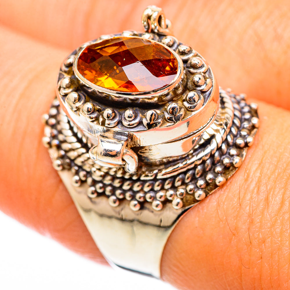 Mandarin Citrine Rings handcrafted by Anasilvercos - RING116287