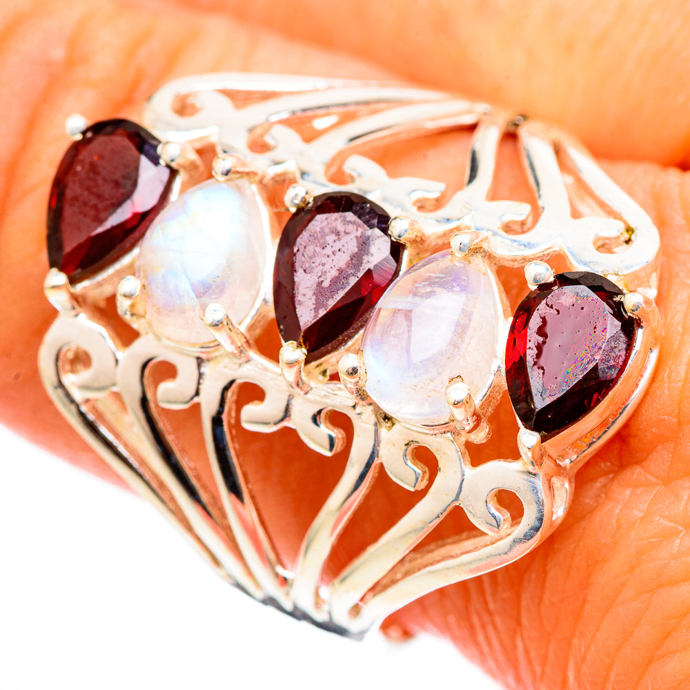 Garnet Rings handcrafted by Anasilvercos - RING116288
