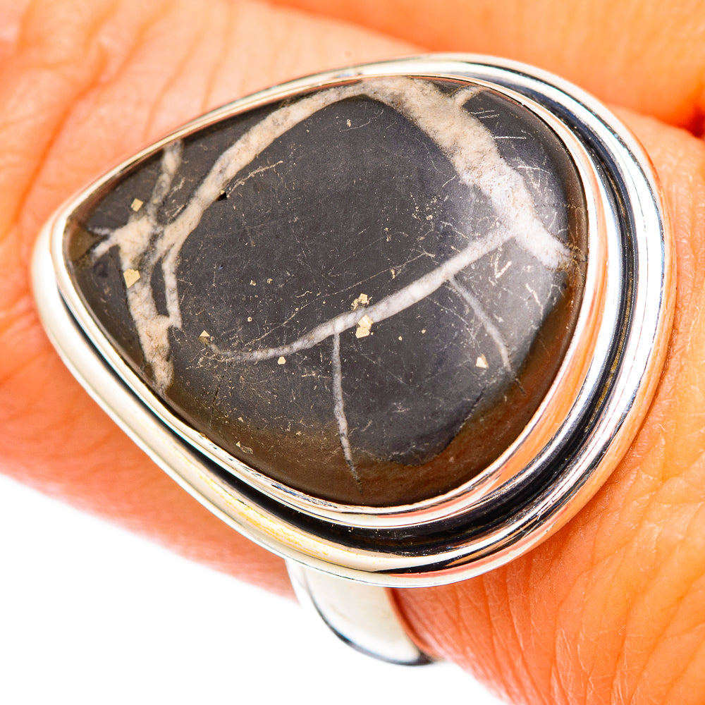 Septarian Geode Rings handcrafted by Anasilvercos - RING116293