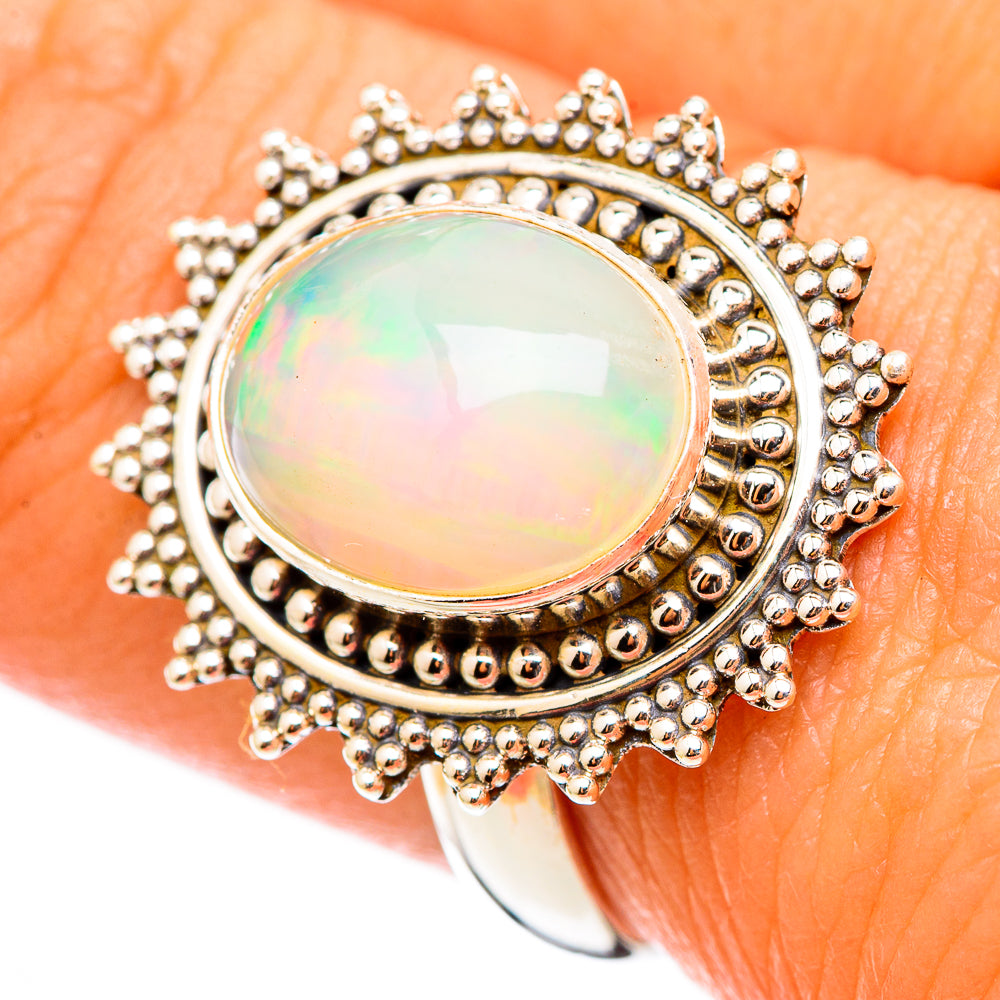Ethiopian Opal Rings handcrafted by Anasilvercos - RING116298