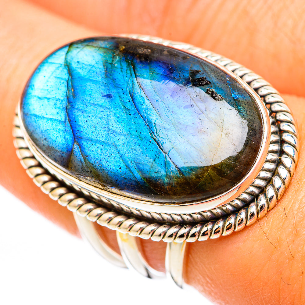 Labradorite Rings handcrafted by Anasilvercos - RING116314