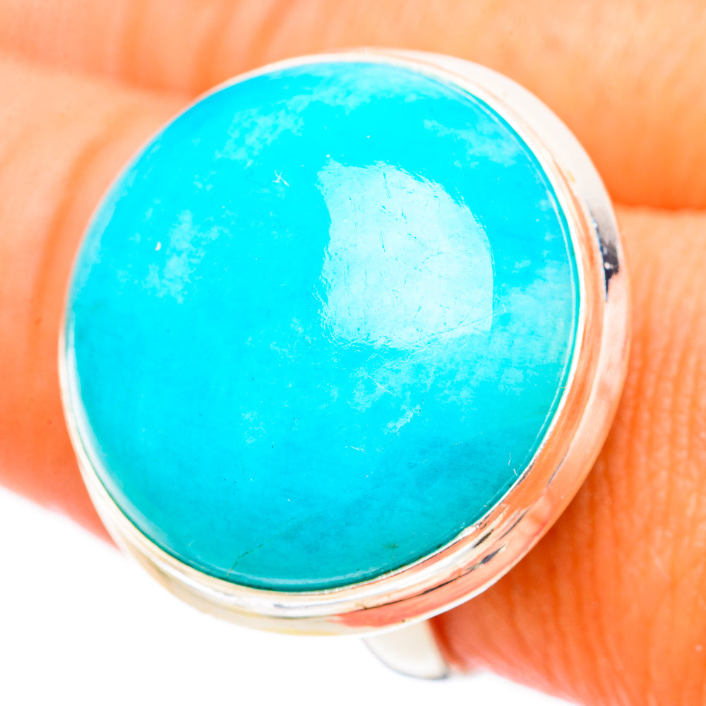 Peruvian Amazonite Rings handcrafted by Anasilvercos - RING116317