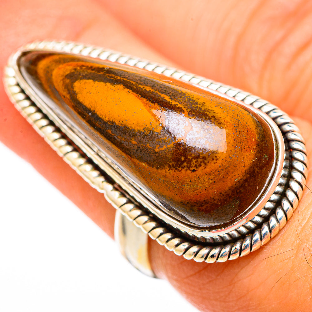 Tiger Iron Rings handcrafted by Anasilvercos - RING116323