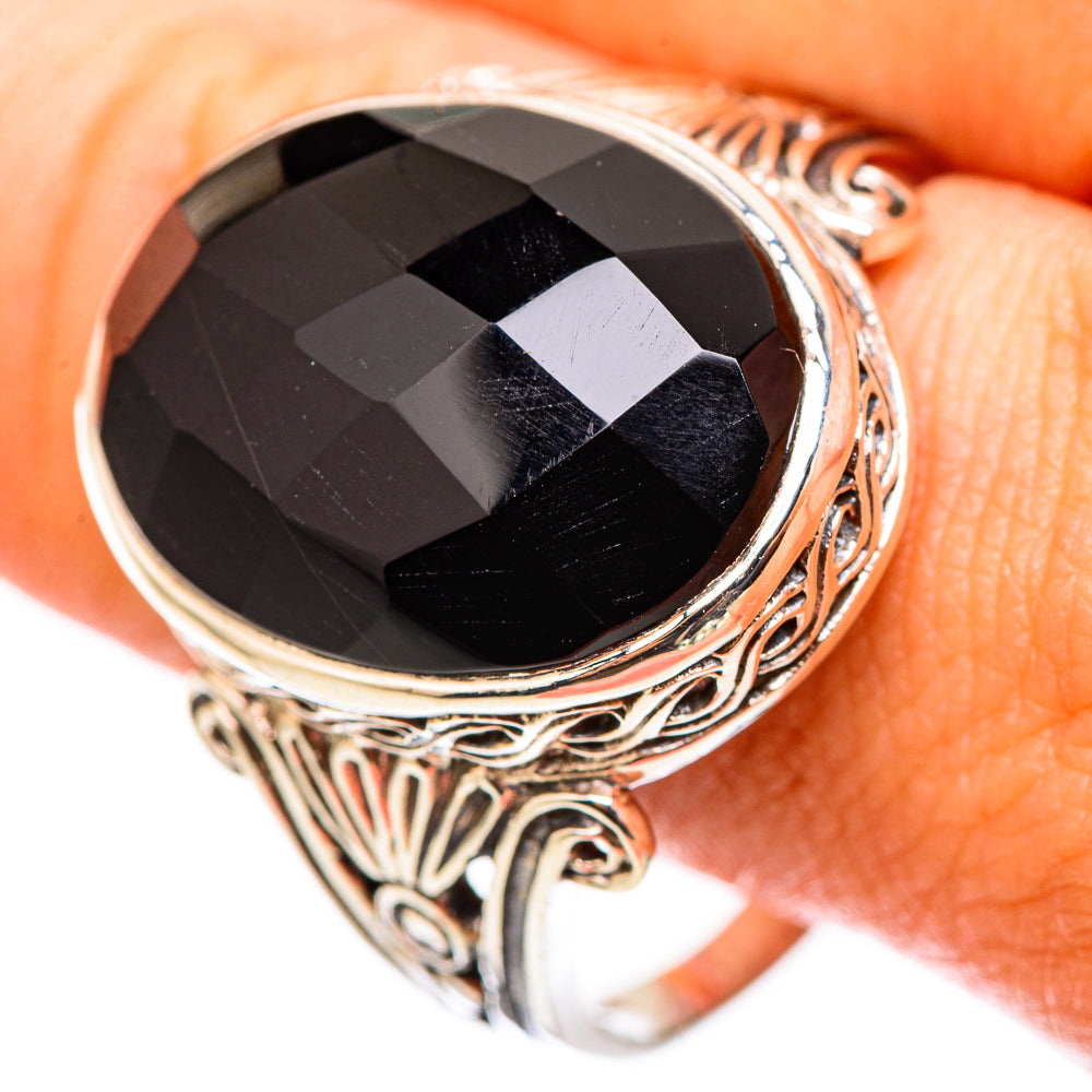 Black Onyx Rings handcrafted by Anasilvercos - RING116330