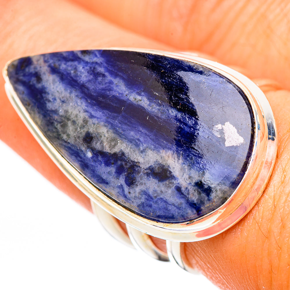Sodalite Rings handcrafted by Anasilvercos - RING116338