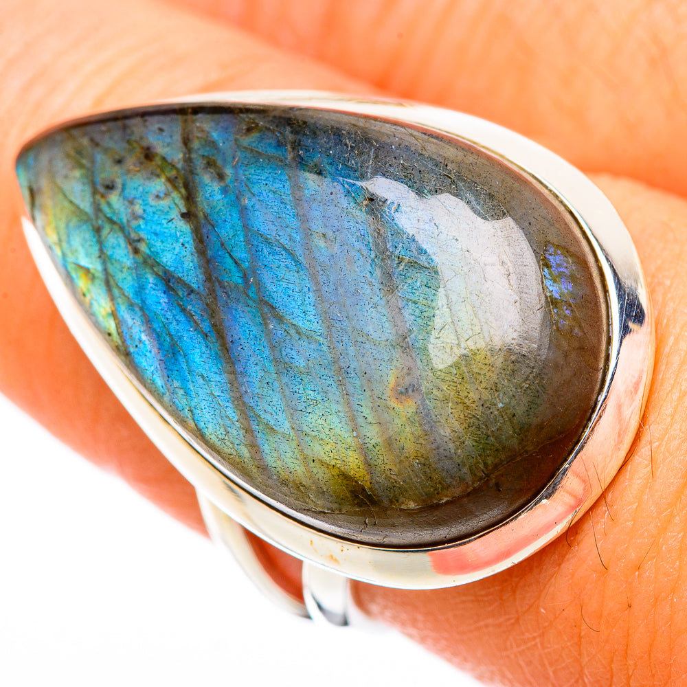Labradorite Rings handcrafted by Anasilvercos - RING116345