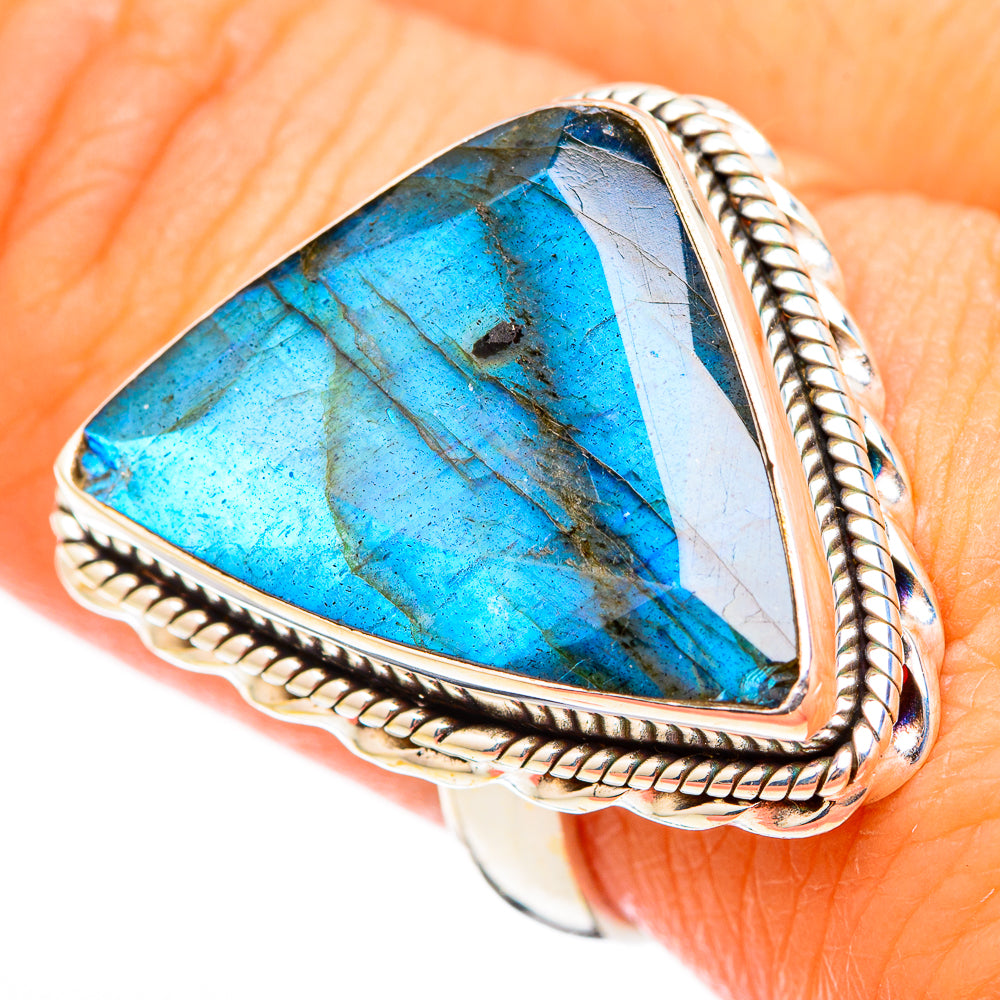 Labradorite Rings handcrafted by Anasilvercos - RING116346