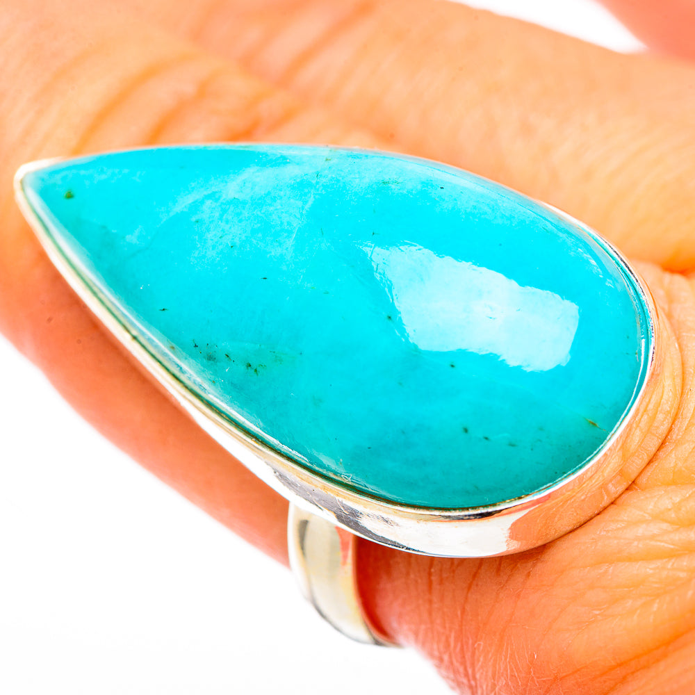 Peruvian Amazonite Rings handcrafted by Anasilvercos - RING116365
