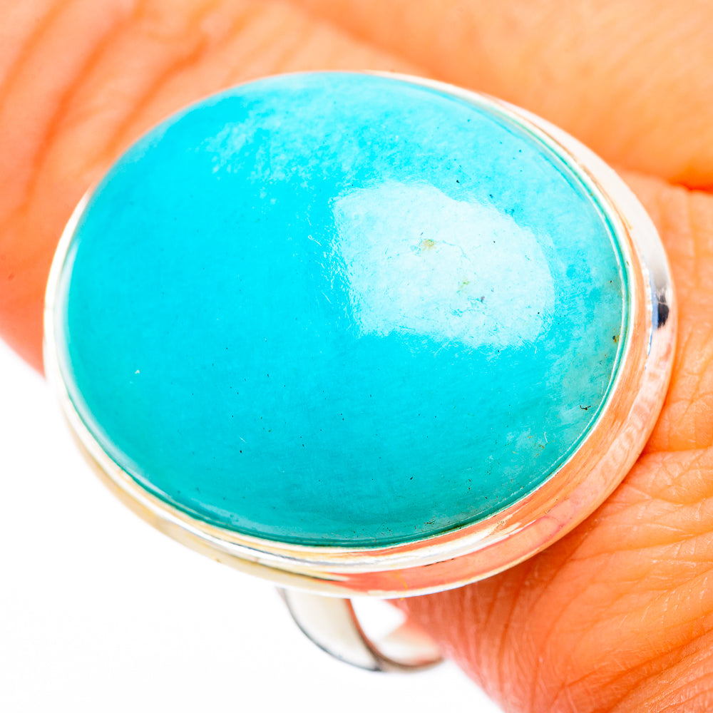 Peruvian Amazonite Rings handcrafted by Anasilvercos - RING116369