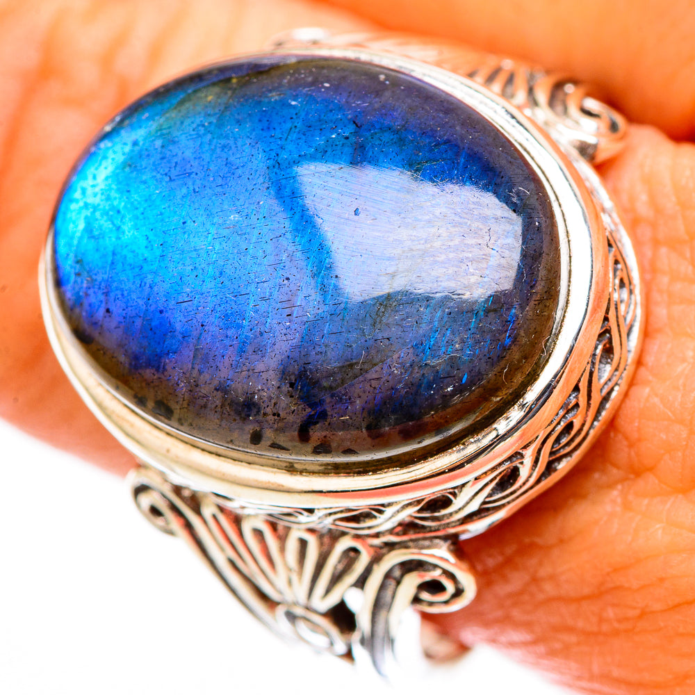 Labradorite Rings handcrafted by Anasilvercos - RING116374