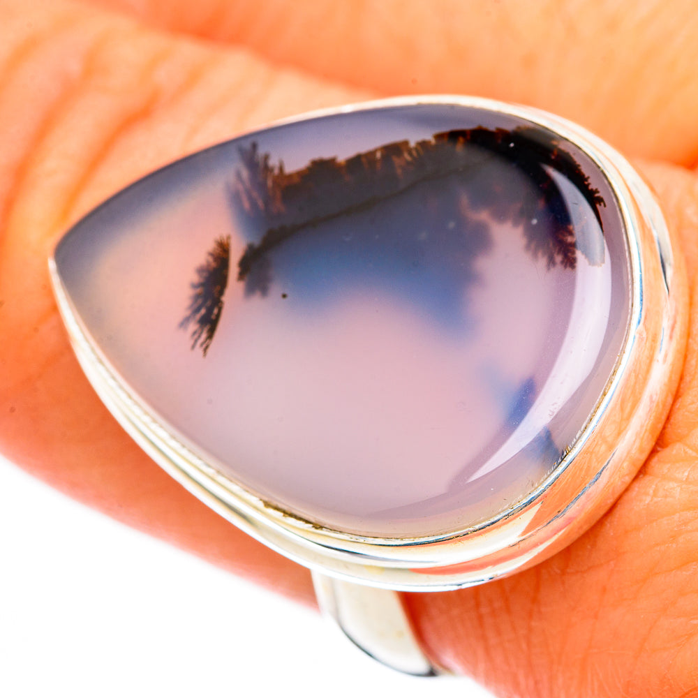Scenic Dendritic Agate Rings handcrafted by Anasilvercos - RING116383