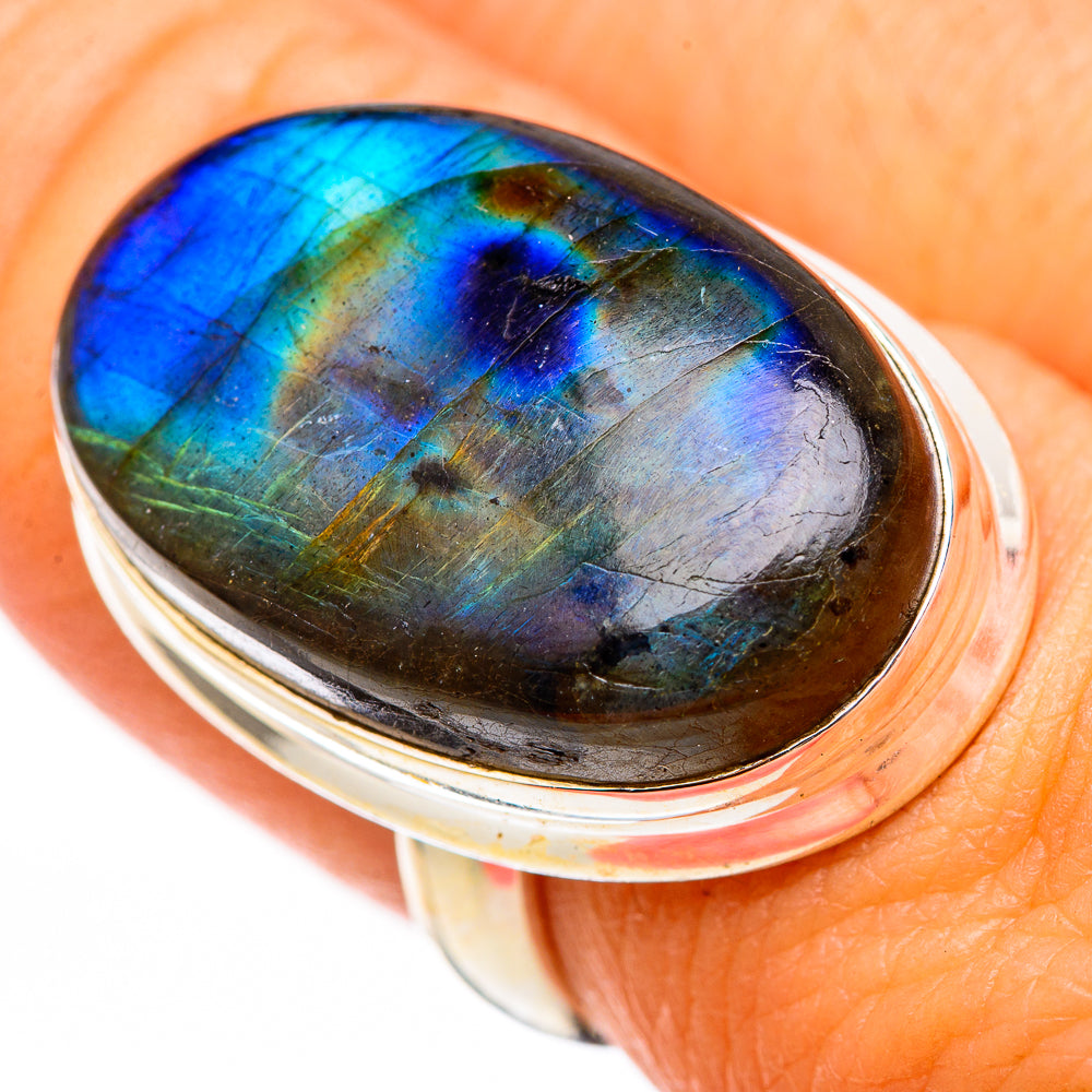 Labradorite Rings handcrafted by Anasilvercos - RING116386