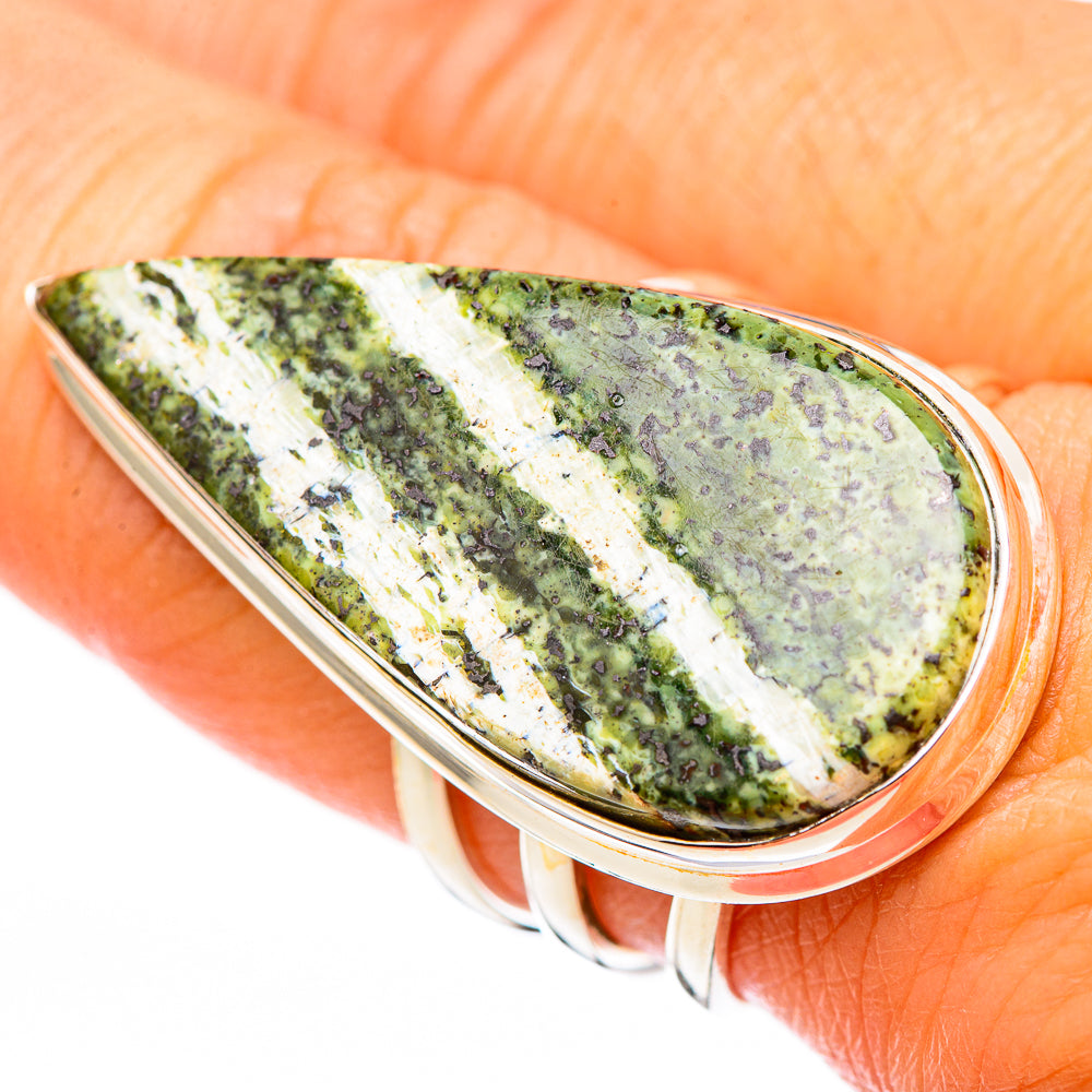 Green Swiss Opal Rings handcrafted by Anasilvercos - RING116405