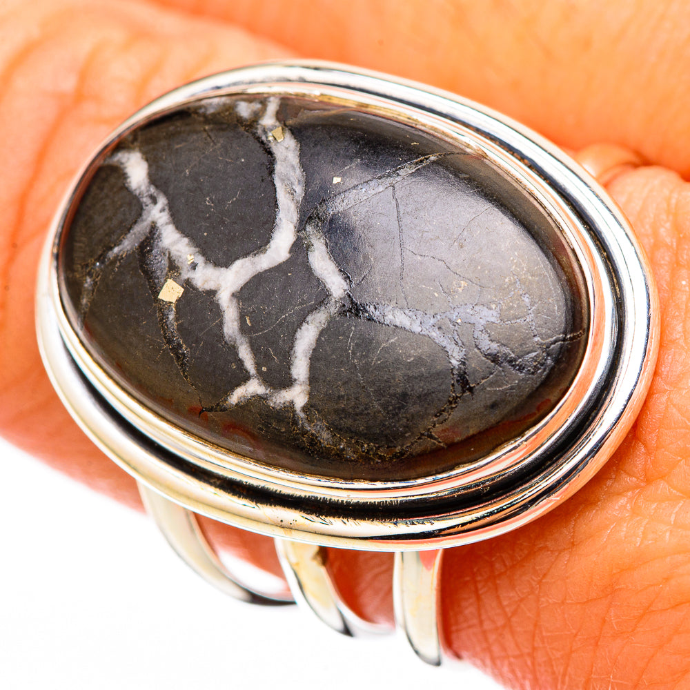 Septarian Geode Rings handcrafted by Anasilvercos - RING116411