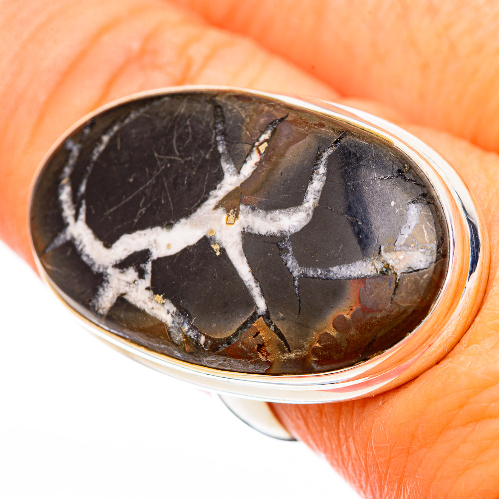 Septarian Geode Rings handcrafted by Anasilvercos - RING116412