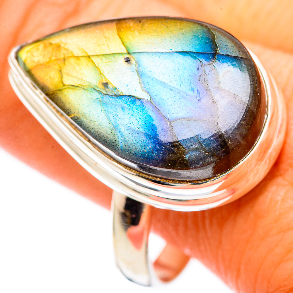 Labradorite Rings handcrafted by Anasilvercos - RING116418
