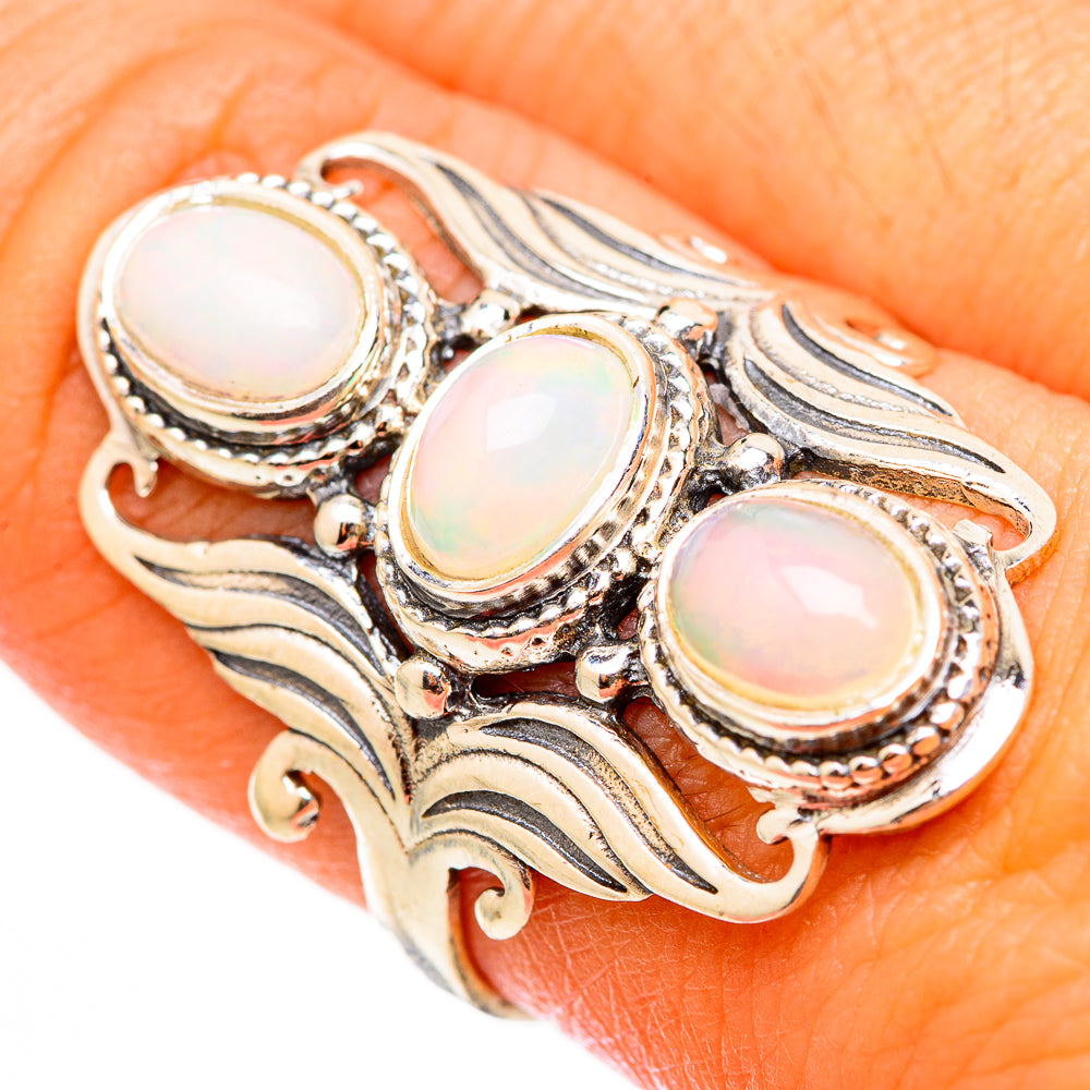 Ethiopian Opal Rings handcrafted by Anasilvercos - RING116419