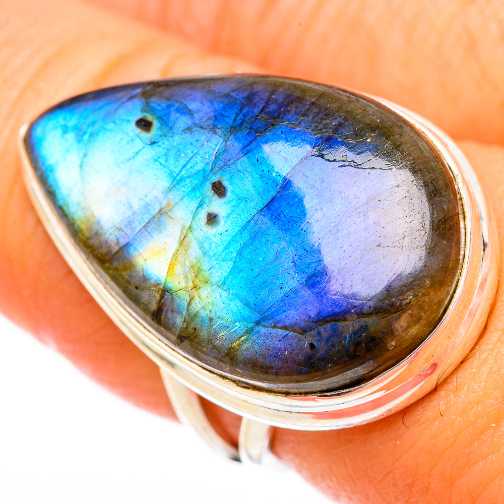 Labradorite Rings handcrafted by Anasilvercos - RING116422