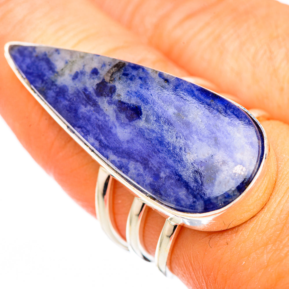 Sodalite Rings handcrafted by Anasilvercos - RING116424