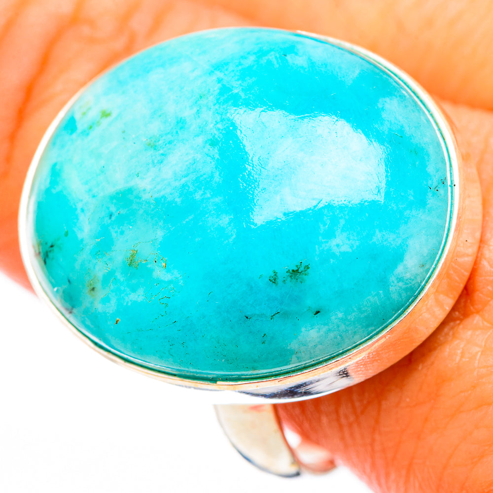 Peruvian Amazonite Rings handcrafted by Anasilvercos - RING116425