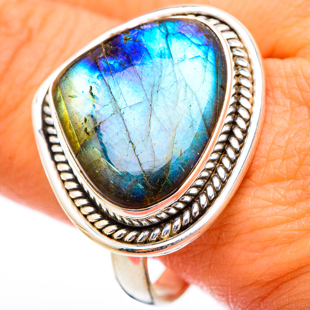 Labradorite Rings handcrafted by Anasilvercos - RING116426