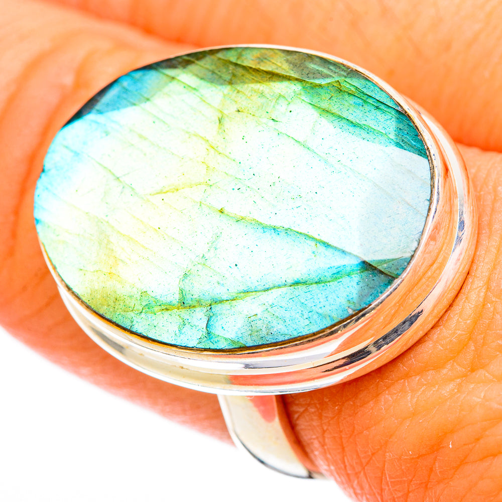 Labradorite Rings handcrafted by Anasilvercos - RING116435