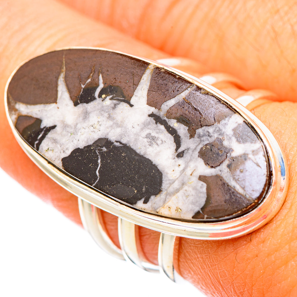 Septarian Geode Rings handcrafted by Anasilvercos - RING116439