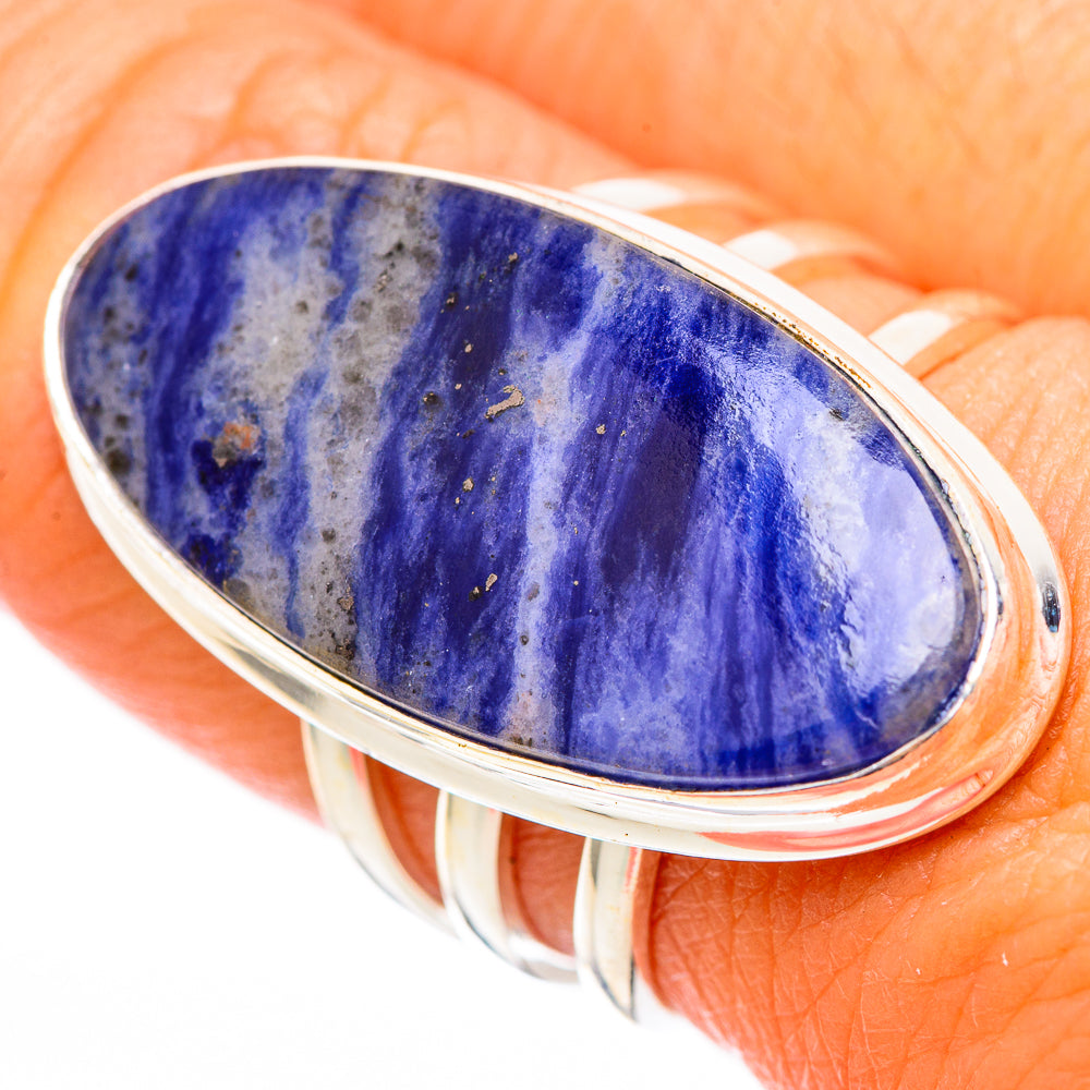 Sodalite Rings handcrafted by Anasilvercos - RING116449