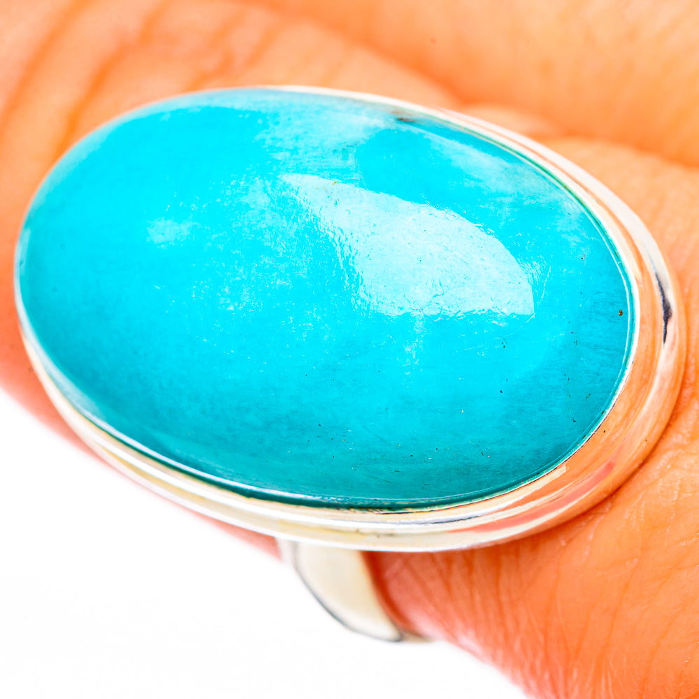 Peruvian Amazonite Rings handcrafted by Anasilvercos - RING116457