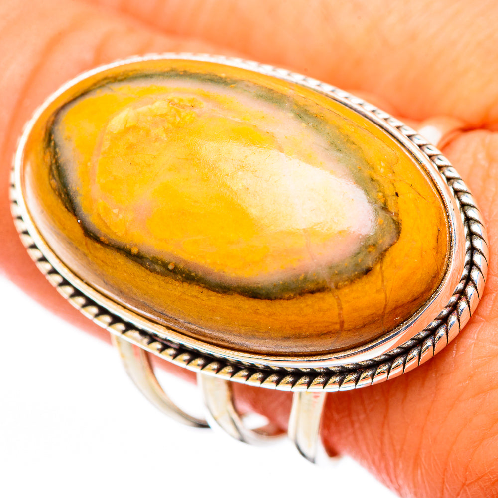 Bumble Bee Jasper Rings handcrafted by Anasilvercos - RING116463
