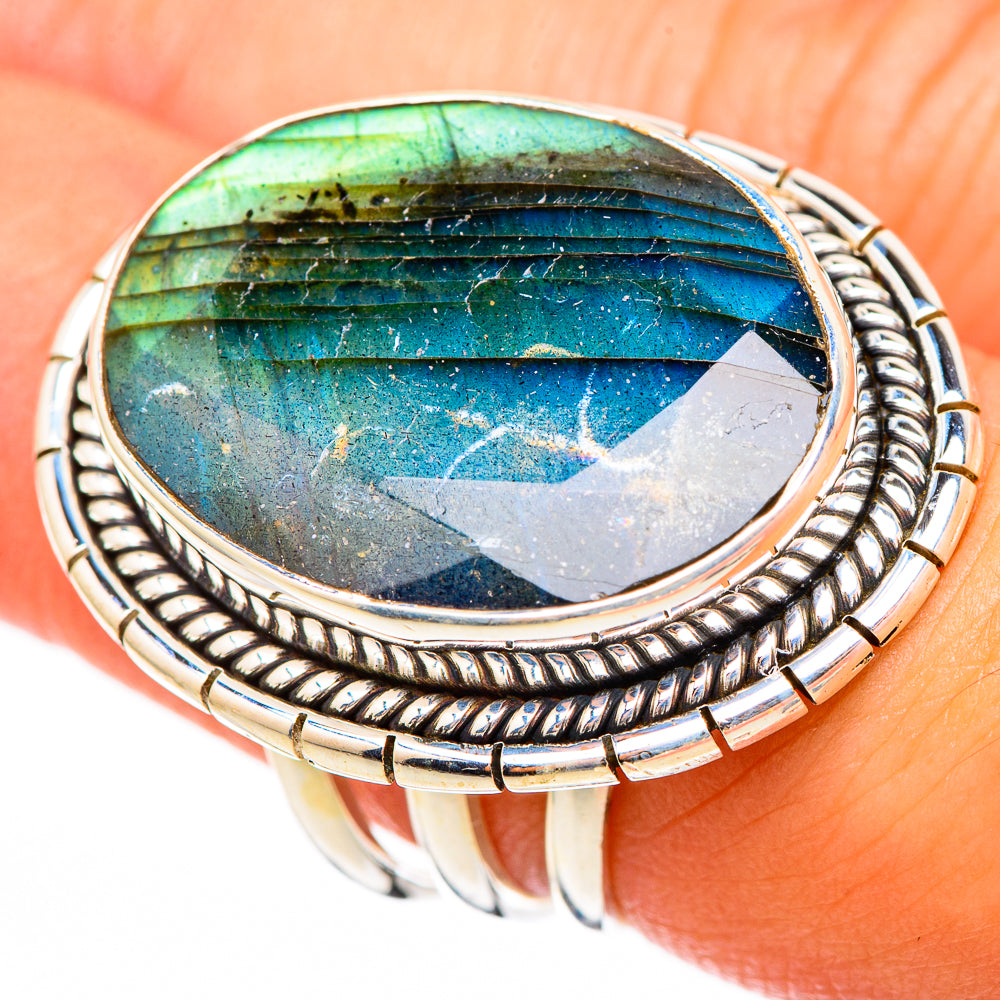 Labradorite Rings handcrafted by Anasilvercos - RING116469